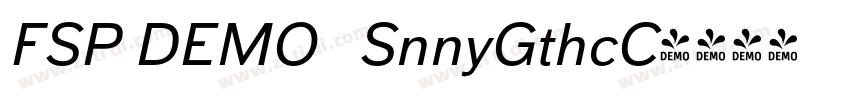 FSP DEMO   SnnyGthcC字体转换